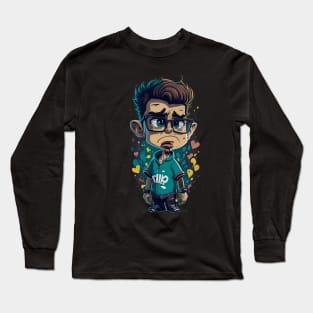 I Think You Should Leave Caricature Art Long Sleeve T-Shirt